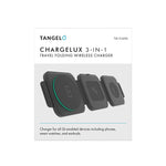 Tangelo ChargeLux 3 in 1 Magnetic Folding Wireless Charger